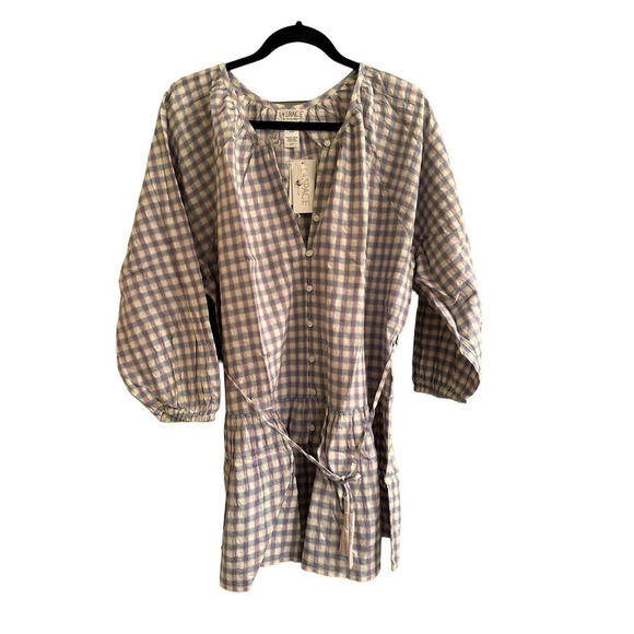 L*Space Women’s Vida Tiered Oversized Dress in Park Slope Gingham Size S - Picture 2 of 10